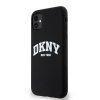 DKNY DKHMN61SNYACH iPhone 11 / Xr 6.1czarny/black hardcase Liquid Silicone White Printed Logo MagSafe
